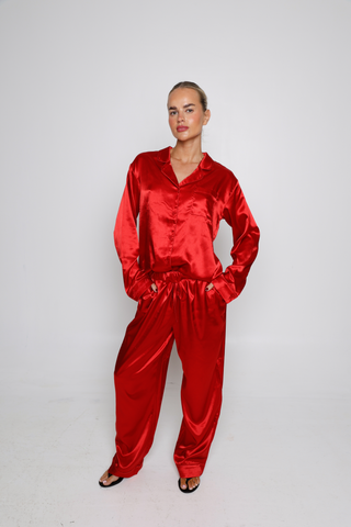 RED SILKLY PJS period underwear by Mello