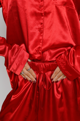 RED SILKLY PJS period underwear by Mello