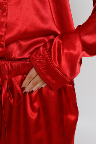 RED SILKLY PJS period underwear by Mello